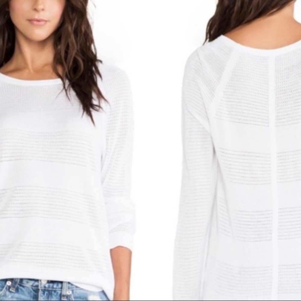 Rag & Bone White Raglan Lightweight Sweater. Size S